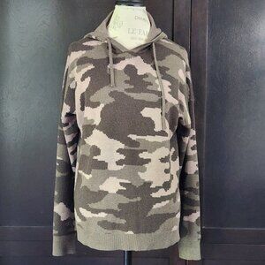 Rachel Zoe Camouflage Super Soft Sweater With Hood Size Large